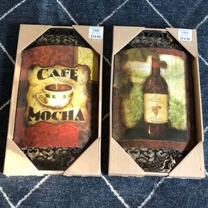 Kirkland’s Cafe Mocha and Merlot Wall Decor